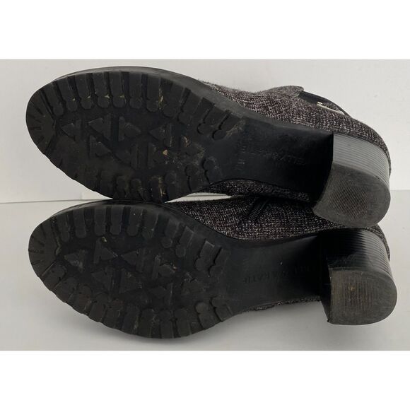 Kellie and Kathie Women’s Black and White Size 7.5 Ankle Boots Pre Owned - Picture 5 of 6